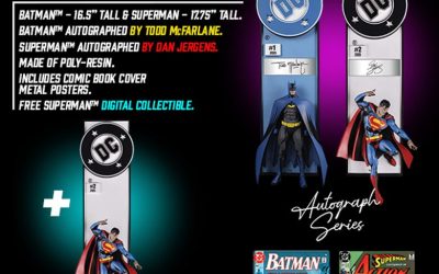 ENTER FOR A CHANCE TO WIN A DC DIRECT AUTOGRAPHED BATMAN & SUPERMAN CORNER BOX FROM McFARLANE TOYS!